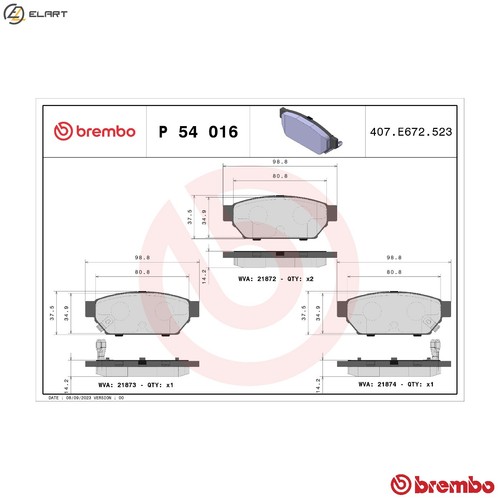 Brake pad set - brake,
