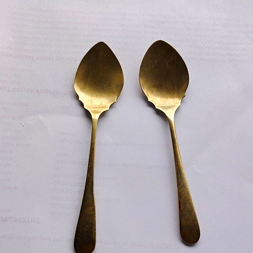 Vintage fruit spoons epns - x2,