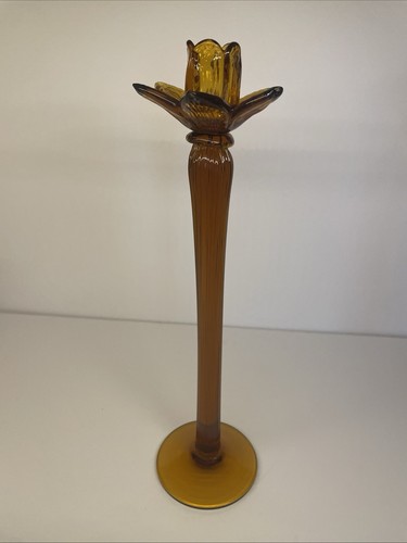 Amber brown venetian glass - venetian,
