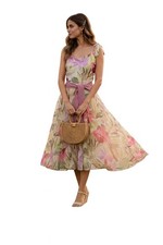 Blumarine Floral Midi Dress