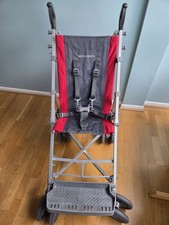 MacLaren Major Elite Pushchair/Buggy/Stroller Red/Grey