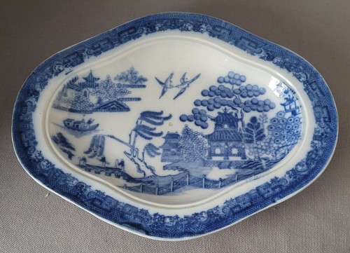 Antique spode willow - willow, pearlware