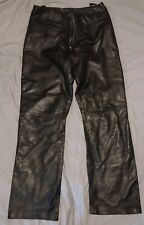 Real Leather Jeans / Trousers / Pants UK 14 Vintage Bootcut