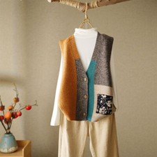Women Retro Knitted Cardigan