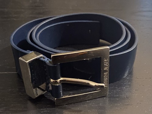 Armani jeans leather belt - armani,