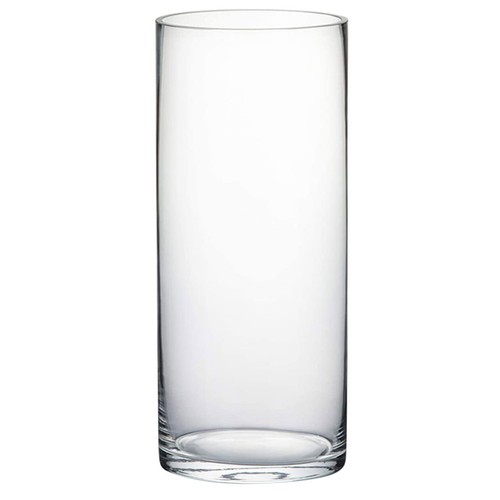 Clear glass vase - glass,