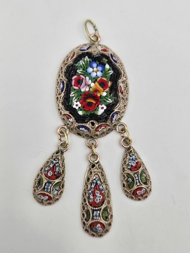 Micro mosaic pendant festoon - mosaic,