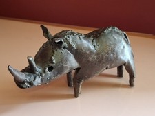 Unique Handmade Metal Rhino