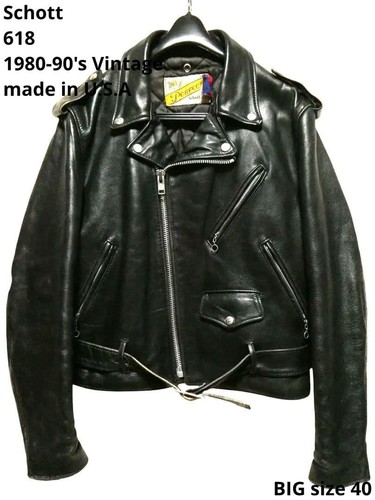 Vintage 1980s 90s schott 618 - vintage,