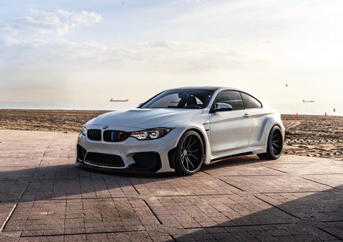 Bmw widebody poster - m4, print