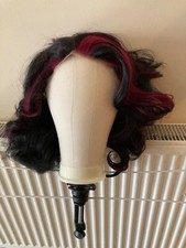 Webster Wig, Marilyn Black Widow lakefront black and red goth retro pinup