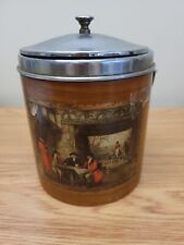 Vintage Brown Tub with Hunting Picture (N)