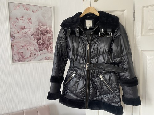 River island black shiny