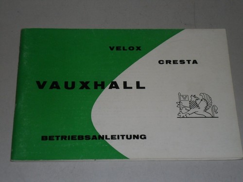 Operating manual handbook - operating, gm