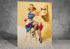 Gil Elvgren Admiring Miss