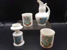 Goss/Crested China - SELSEY Crests x4 inc Mugs, one handle.