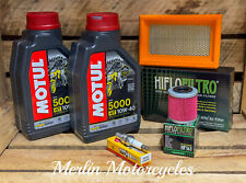 APRILIA RX / SX 125 4T 2018-2023 MOTUL 5000 10W-40 MOTORCYCLE OIL SERVICE KIT