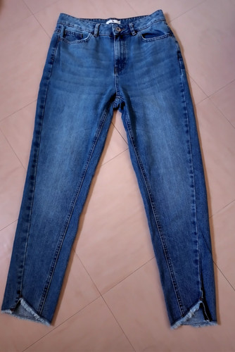 Tapered mom jeans - mom, blue