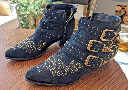 Black boots topshop gold - topshop, 39