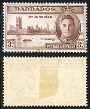 Barbados SG263a 3d Victory Variety Kite Flaw m/m cat 40