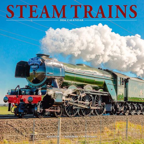 Steam trains 2026 calendar - steam,