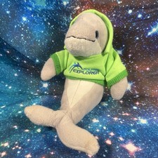 SeaWorld DOLPHIN in Green Hoodie 10" Plush Soft Toy DOLPHIN EXPLORER