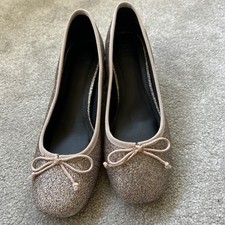 ASOS Glitter Ballet Pump Heels