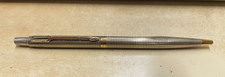 VINTAGE c1975 PARKER 75 CLASSIC VERMEIL STERLING SILVER CISELE BALLPOINT PEN USA