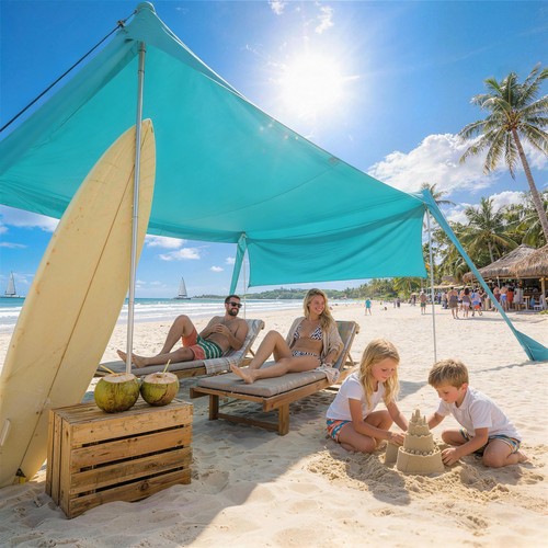 Outsunny beach tent shelter - outsunny,