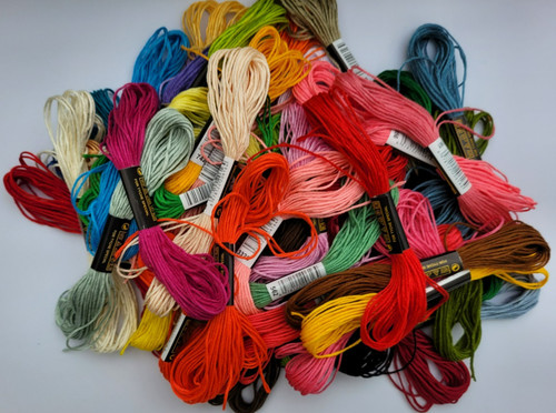 Colour embroidery thread - embroidery,