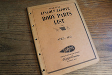 1936 1937 LINCOLN ZEPHYR Body