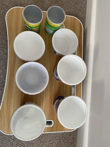 Empty fage yoghurt plastic - empty,