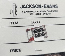 D600 Active diesel hydraulic locomotive etched nameplates