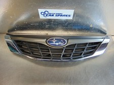 Subaru Impreza Radiator Grill mk3 GH 07-11 bonnet badge Grey Chrome  Grille