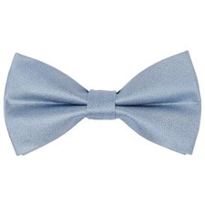 Pre Tied Dusty Blue Silk Boys Bow Tie Age 18 Months-3 Years Babies Kids Wedding