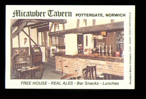Matchbox label pub - matchbox,