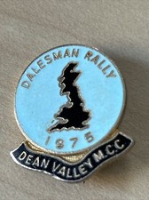 Dalesman Motorcycle Rally 1975 Dean Valley Mcc Pin Badge Ace Cafe Racer Rockers