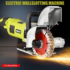 4000W Electric Wall Chaser Groove Cutting Machine w/ Water Pump Slotting Machine