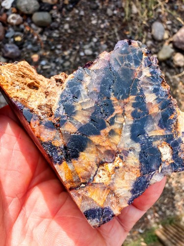 Blue john fluorite - fluorite, crystal