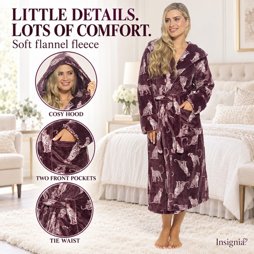 Womens plush fleece dressing - plush,
