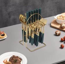 24-Piece Gold&Dark Green
