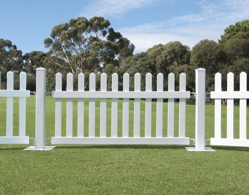 White picket fence panels - panels, pvc