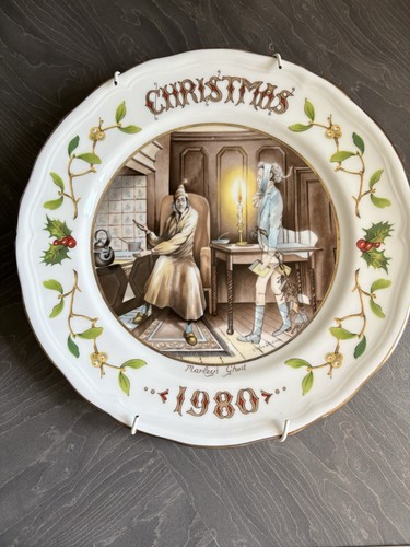 Aynsley 1980 christmas plate - aynsley,
