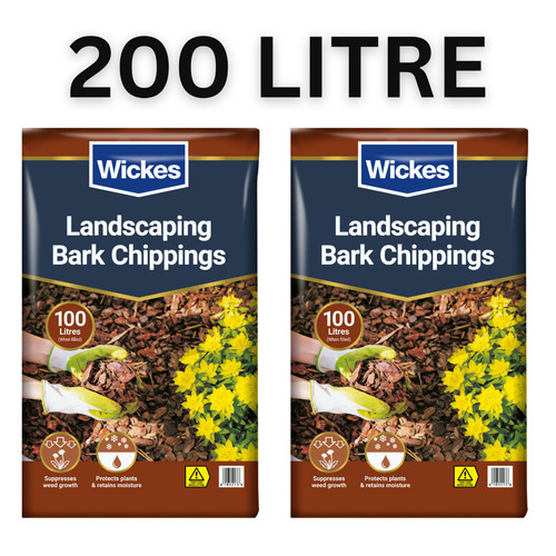 200l bark chippings bulk bag - 200l,