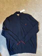 Men’s Timberland Cotton Navy Zip Up Jacket Size XXL RRP £100