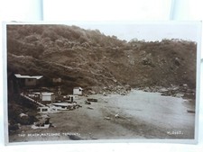 Vintage Valentines RP Postcard Boat Hire The Beach Watcombe Torquay Devon 1947