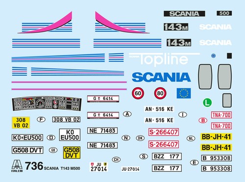 Italeri scania 143m 500 - t,