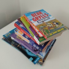 Boys Book Bundle x 12 Various  Inc Bear Grylls Kids Novel Childrens Education 