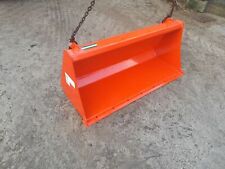 4ft 5 Kubota front loader bucket on skidsteer brackets,bobcat,gehl,allbut,quicke