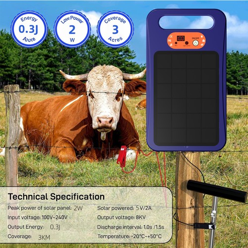 5km solar fence energizer 3j - fence, 0.3j